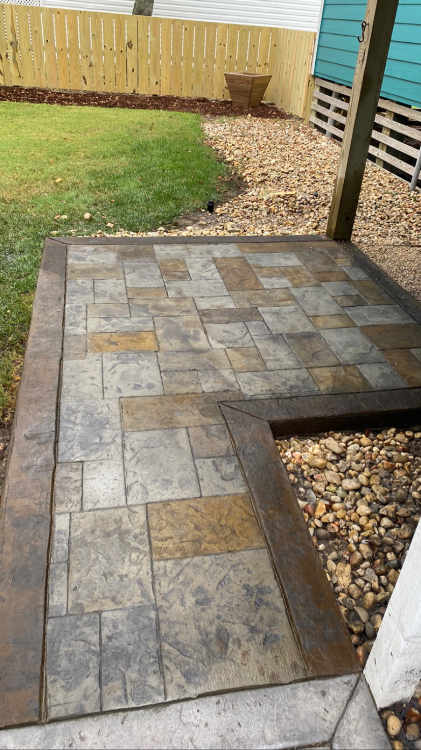 Decorative Concrete completed by Mike's Concrete & Masonry